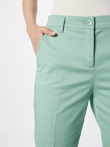 Sisley Slim fit Trousers with creases in Green