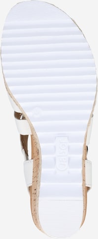 GABOR Páskové sandály – bílá