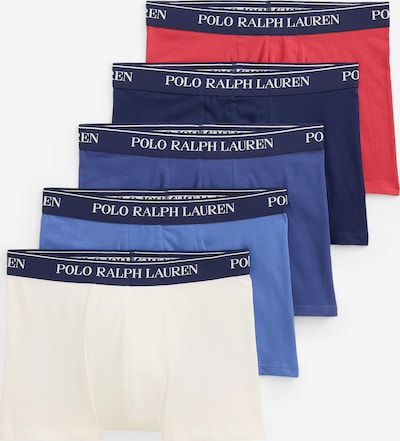 S dydžio Boxer trumpikės 'Classic' iš Polo Ralph Lauren, spalva – tamsiai mėlyna / mėlyna dūmų spalva / tamsiai mėlyna / melionų spalva / balta, Prekių apžvalga
