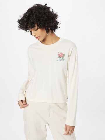 LEVI'S ® Skjorte 'Graphic Long Sleeve Cinched Tee' i hvit: forside