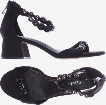 CAFÈNOIR Sandals & High-Heeled Sandals in 36 in Black: front