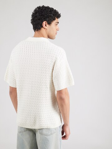 JACK & JONES Svetr 'JJHUDSON' – bílá