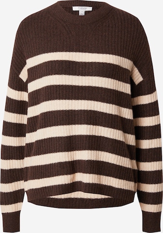 b.young Sweater 'Onema Oneck' in Brown: front