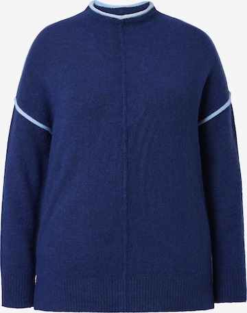 Ulla Popken Trui in Blauw: voorkant