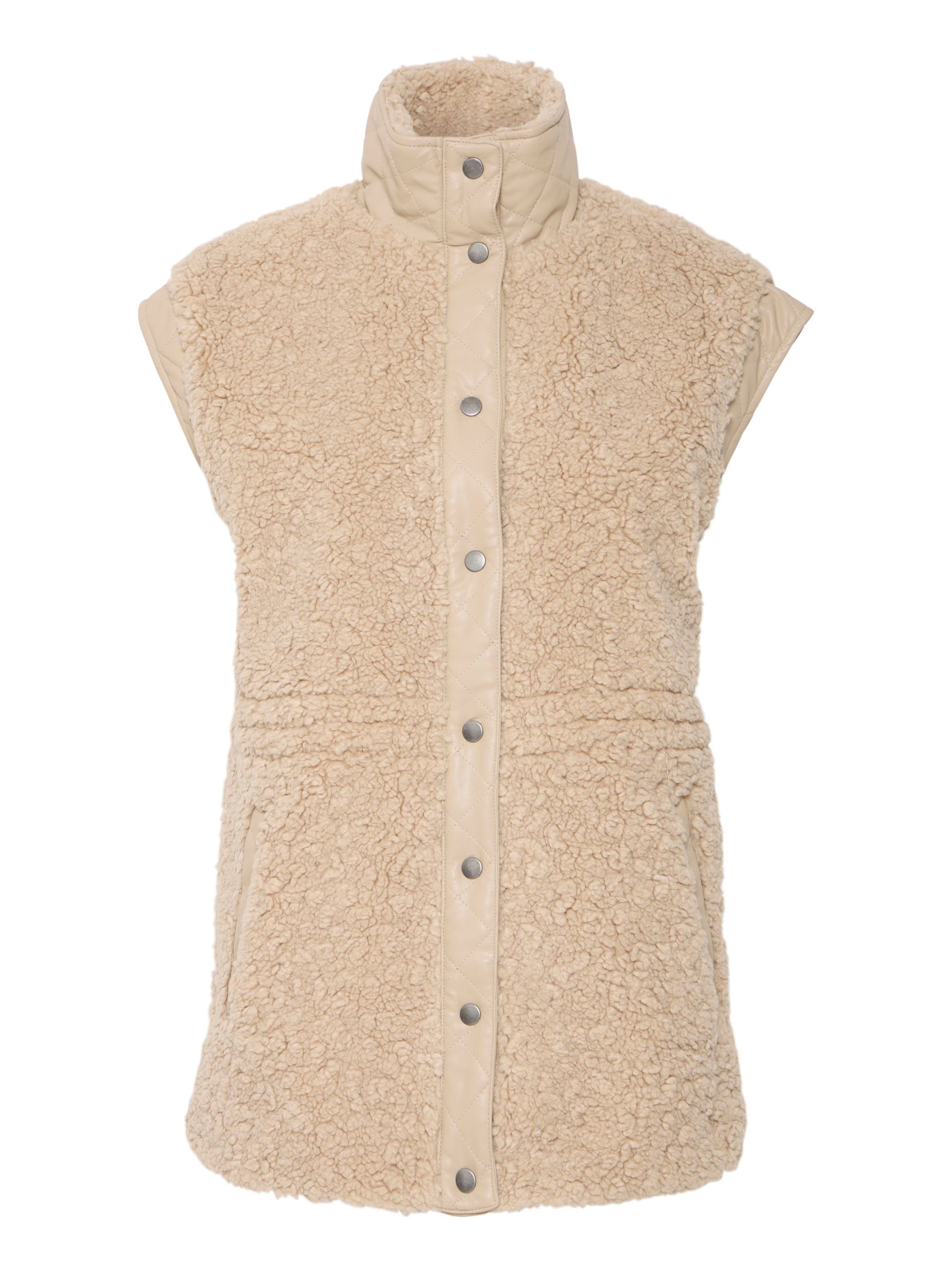 b.young Vest ' ANAMAJ' i beige: forside