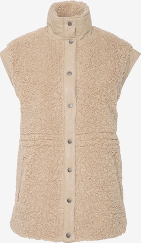 b.young Vest ' ANAMAJ' i beige: forside