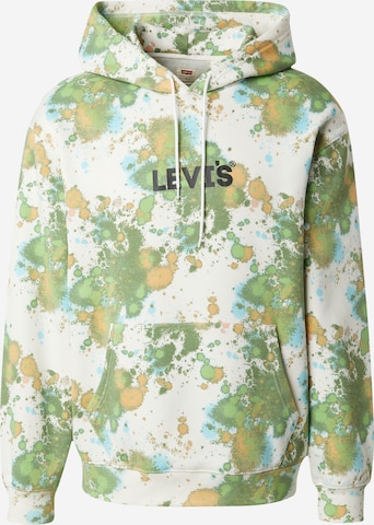 LEVI'S ® Sweatshirt 'Relaxed Graphic Hoodie' in Wit: voorkant