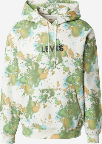 LEVI'S ® Rovný strih Mikina 'Relaxed Graphic Hoodie' - biela: predná strana