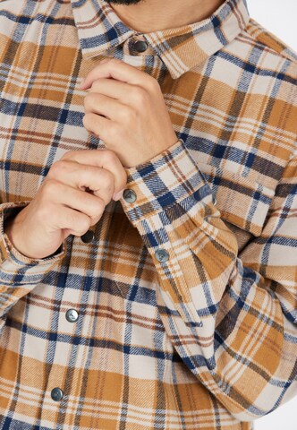 Whistler Regular fit Athletic Button Up Shirt 'Wolfhard' in Brown
