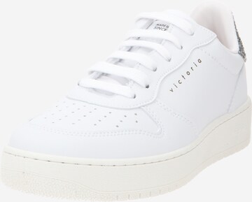 VICTORIA Platform trainers in White: front