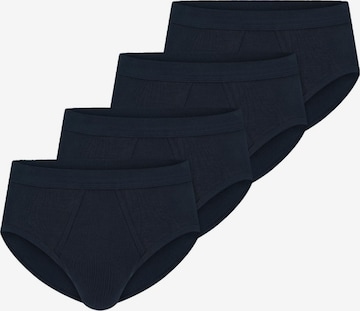 SCHIESSER Slip 'Cotton Essentials Feinripp' in Blauw: voorkant