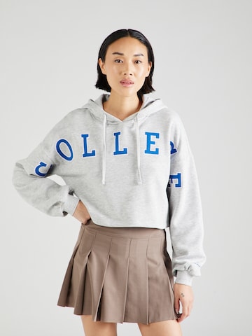 ONLY PLAY Athletic Sweatshirt 'COLLEGE' in Grey: front