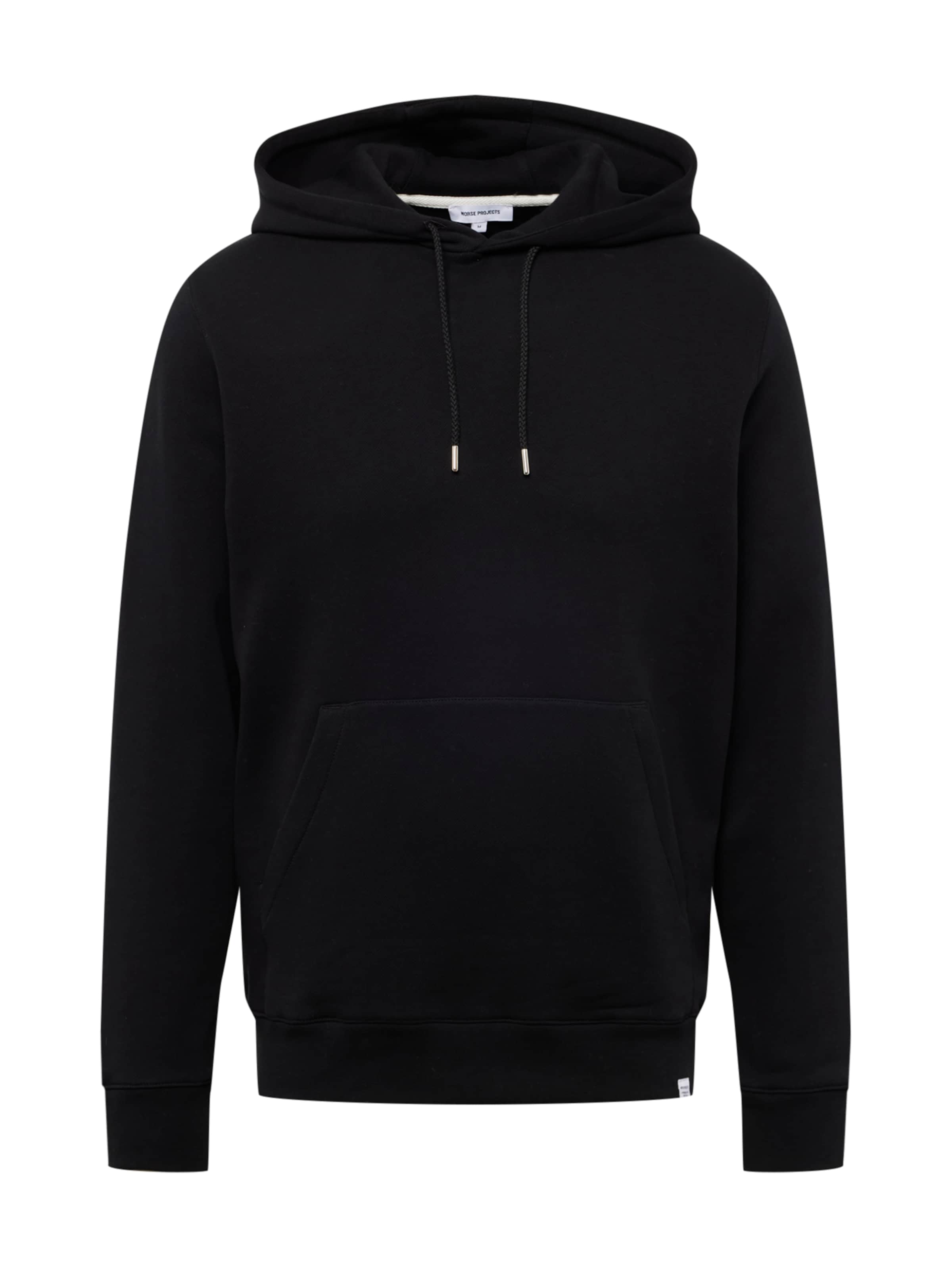 NORSE PROJECTS Μπλούζα φούτερ 'Vagn' σε μαύρο: μπροστά