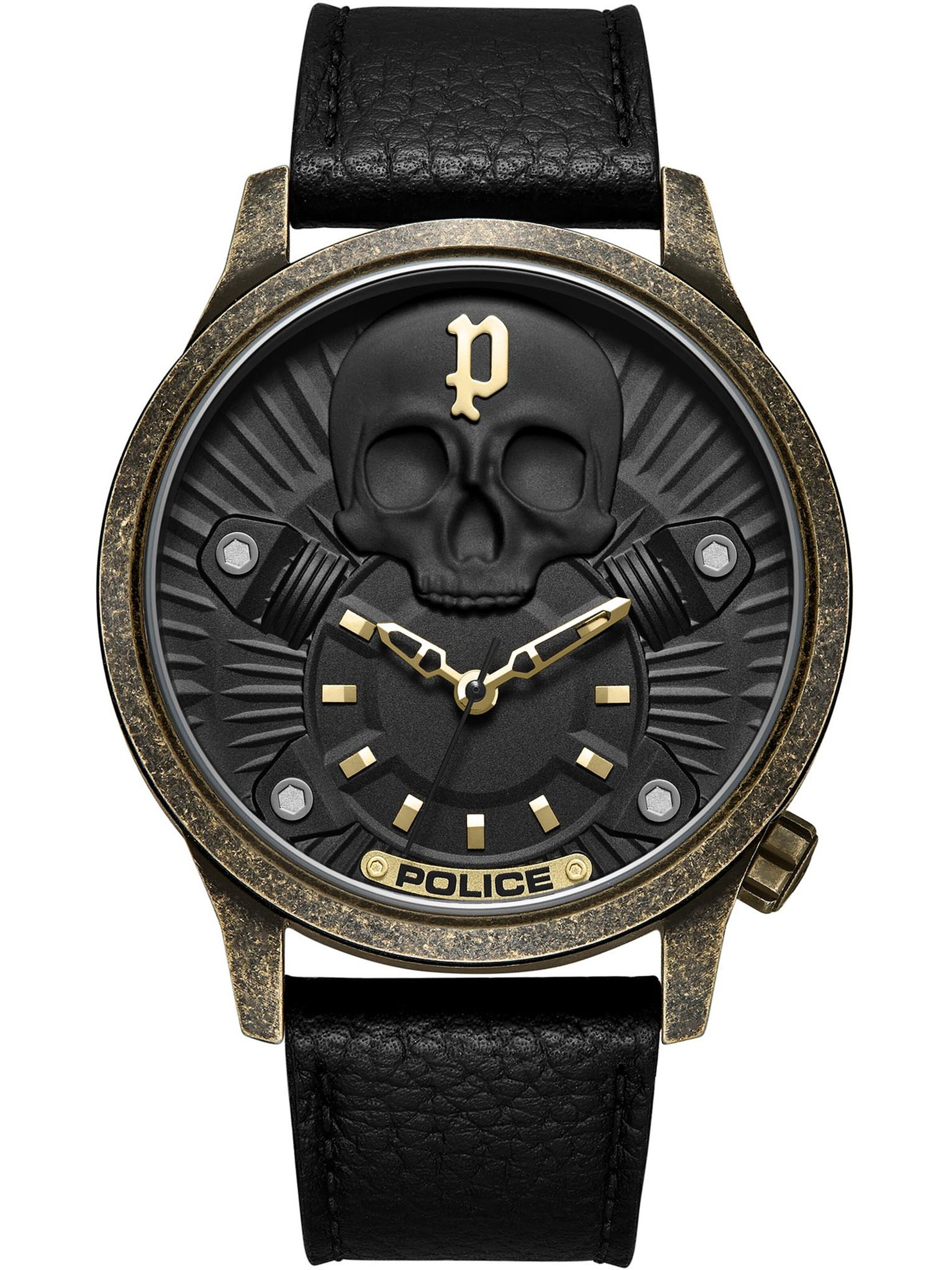 POLICE Analog watch 'Jet' in Black: front