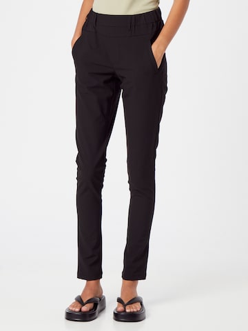 Coupe slim Pantalon 'Jillian Sofie' Kaffe en noir : devant