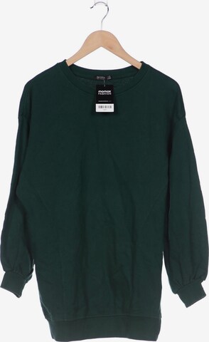 Bershka Sweatshirt & Zip-Up Hoodie in XS in Green: front