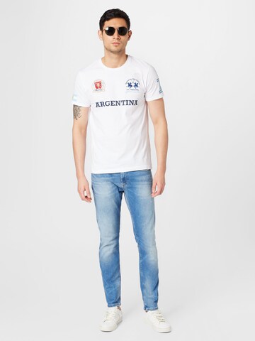 La Martina T-shirt i vit