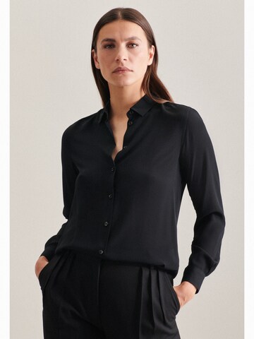 SEIDENSTICKER Blouse 'Schwarze Rose' in Black