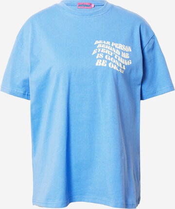 T-shirt 'Dear Person' Edikted en bleu : devant