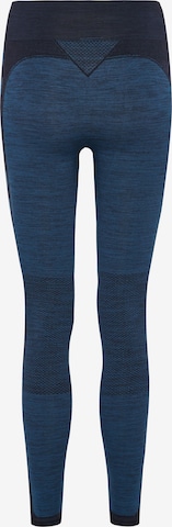 Hummel Skinny Sporthose in Blau