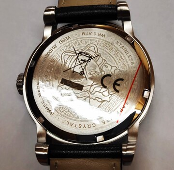 VERSACE Analoog horloge 'Palazzo Empire' in Zwart