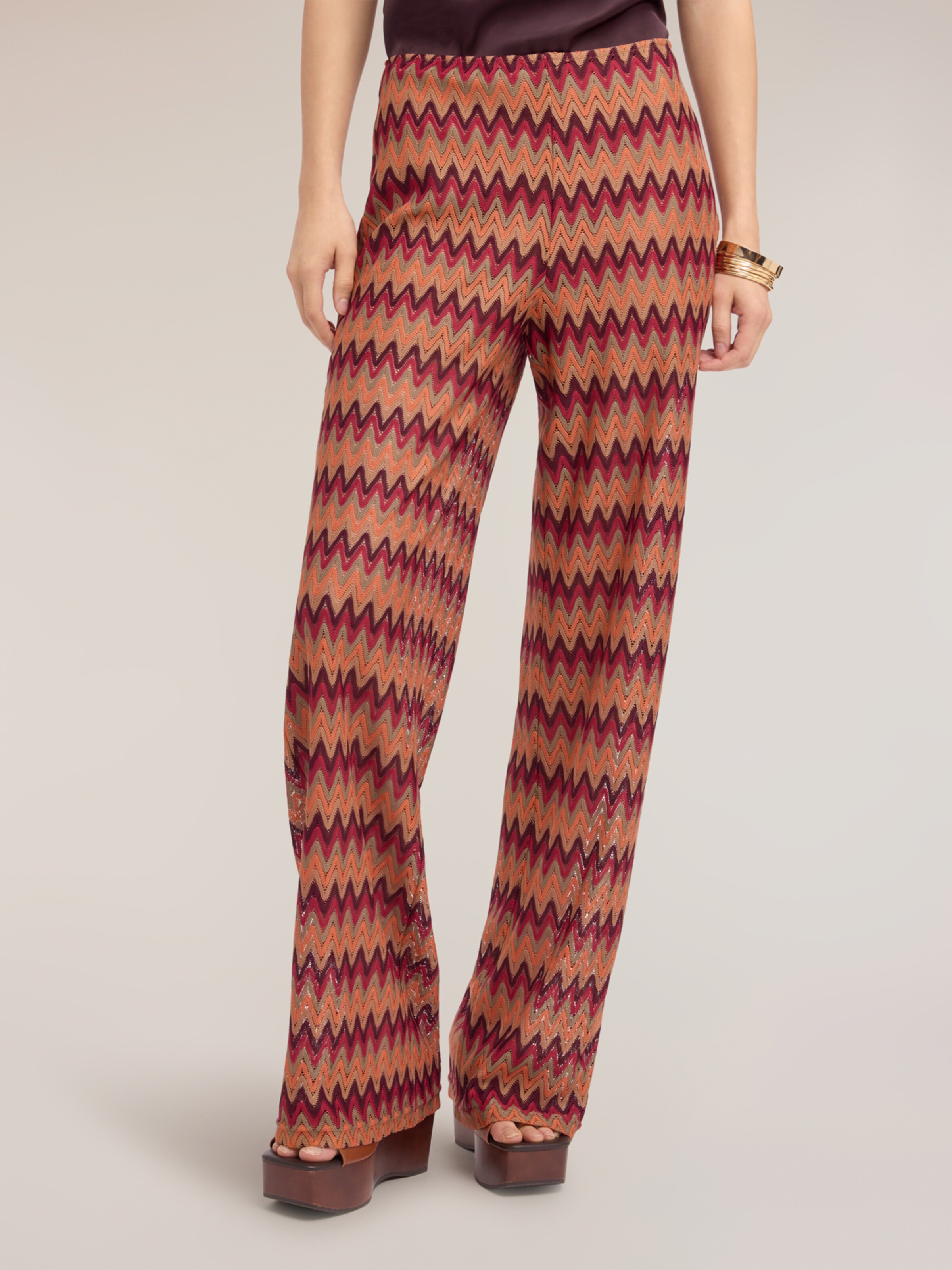 évasé Pantalon MOTIVI en orange