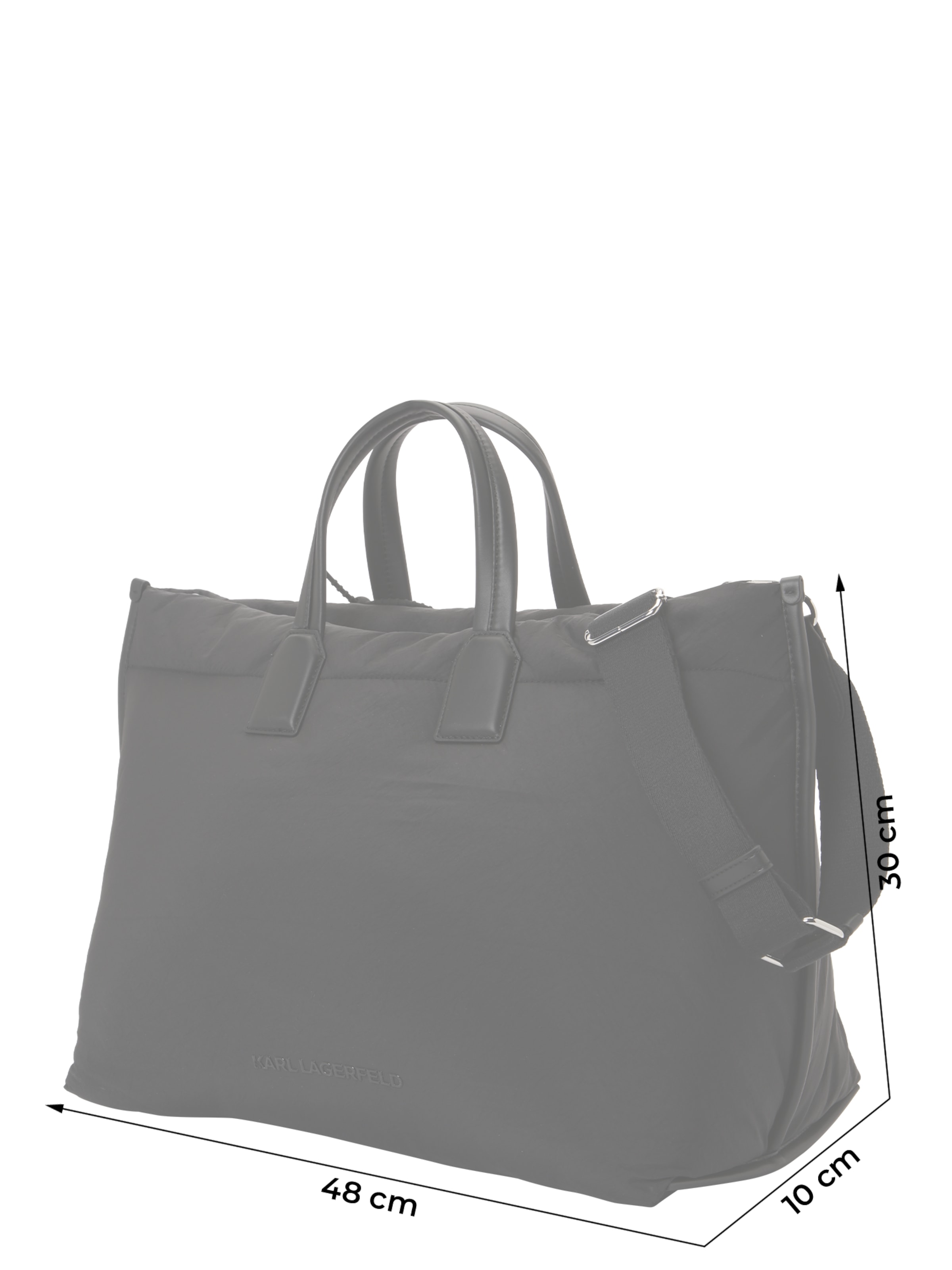 Karl Lagerfeld Cabas 'IKON' en noir, Vue avec produit