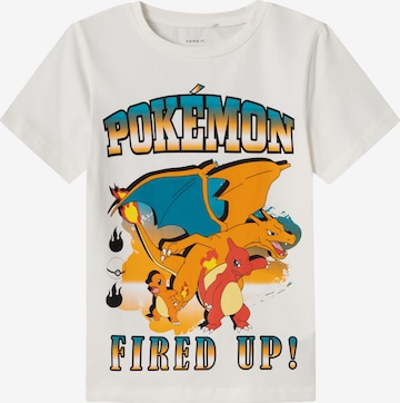 NAME IT Shirt 'Jis Pokemon' in Beige: front