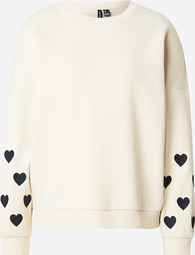 VERO MODA Sweatshirt 'VMKAROL' in beige / navy, Produktansicht