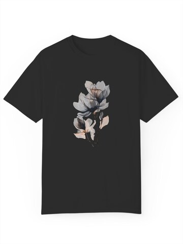 GORHEY Shirt 'Women's Summer Short-Sleeve Shirt with Flowers Print Tees' in Black