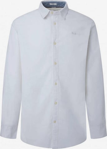 Pepe Overhemd 'Slim Coventry' in Wit: voorkant