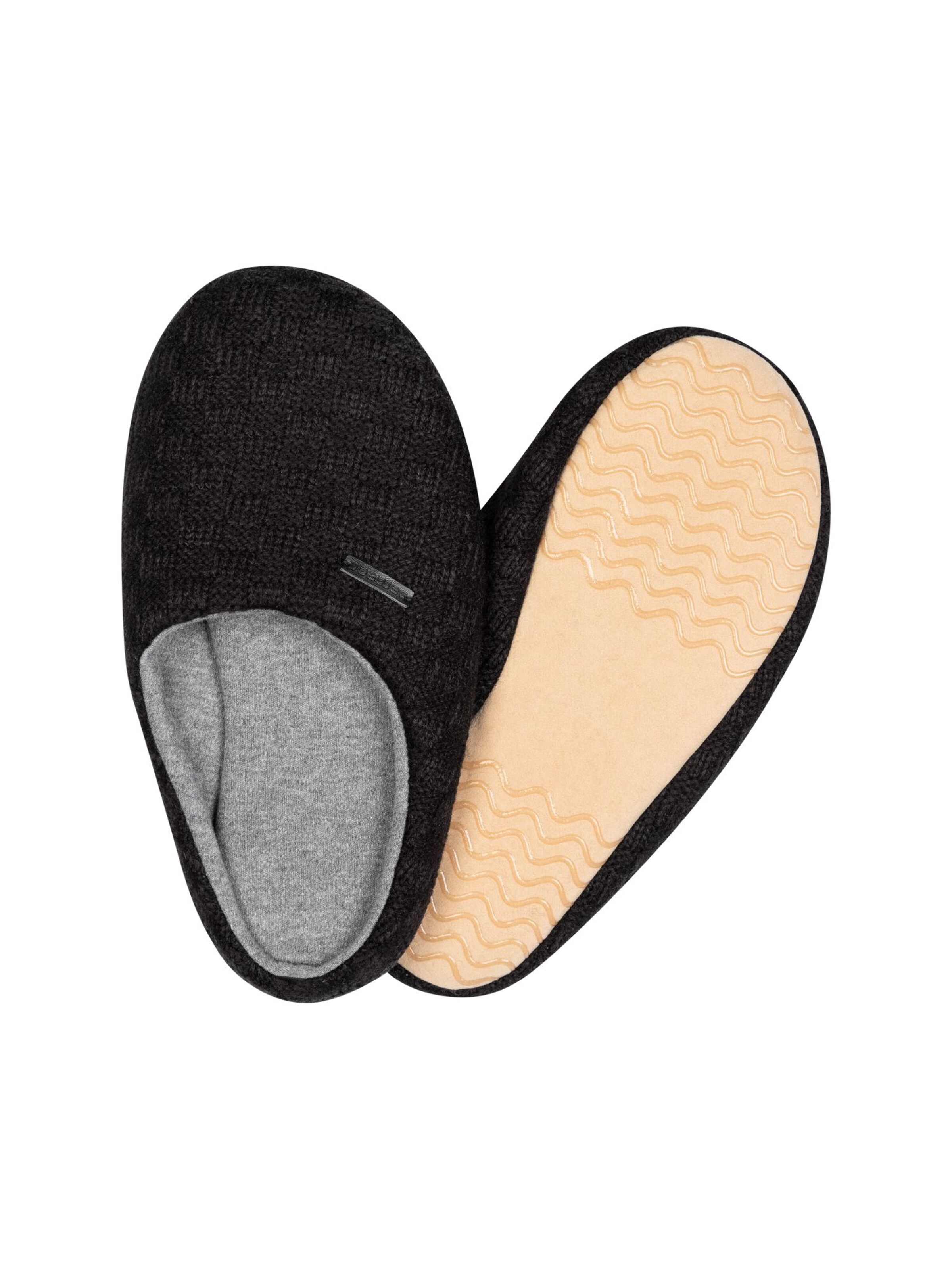 camano Hausschuh in Schwarz