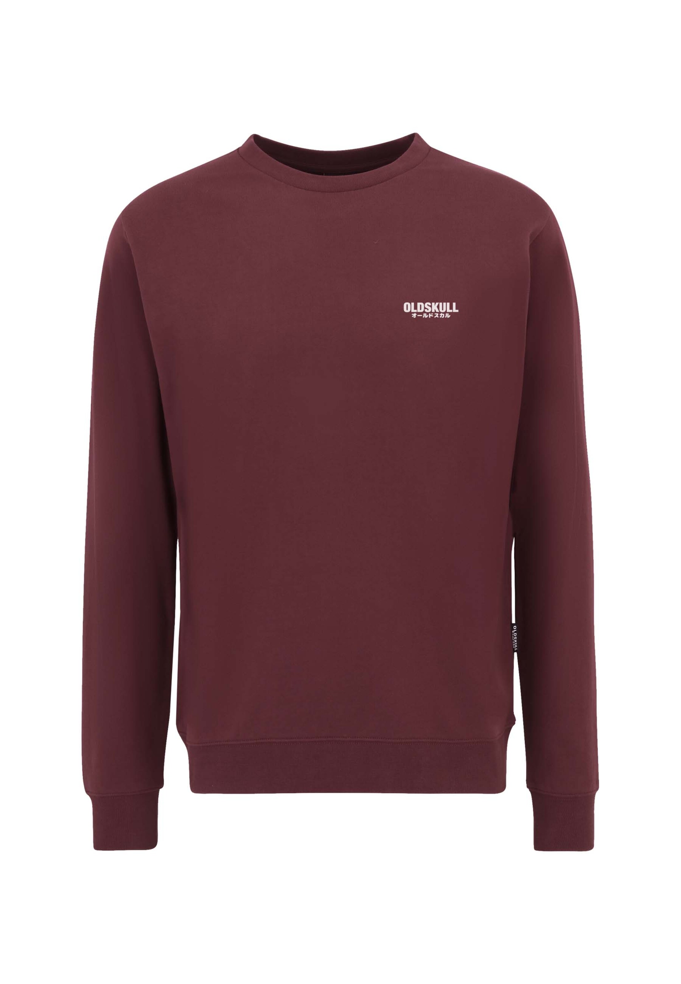 Oldskull Sweatshirt 'Basic Osk' in Rot: Vorderseite