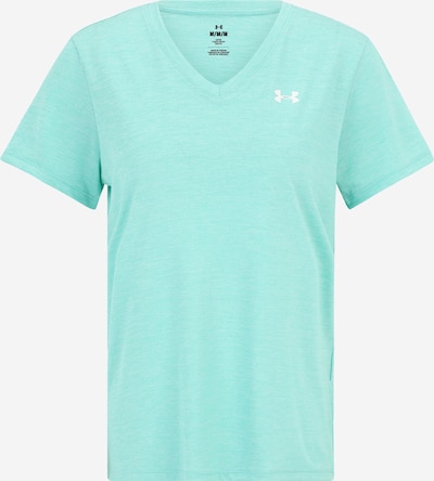 UNDER ARMOUR Functioneel shirt 'Twist' in de kleur Turquoise / Wit, Productweergave