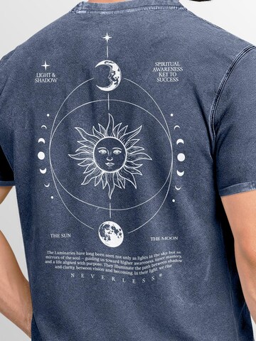 Neverless Shirt 'Spiritual Awareness' in Blue
