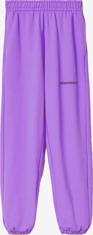 HINNOMINATE Tapered Pants in Purple: front