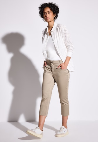 STREET ONE Slimfit Hose in Beige