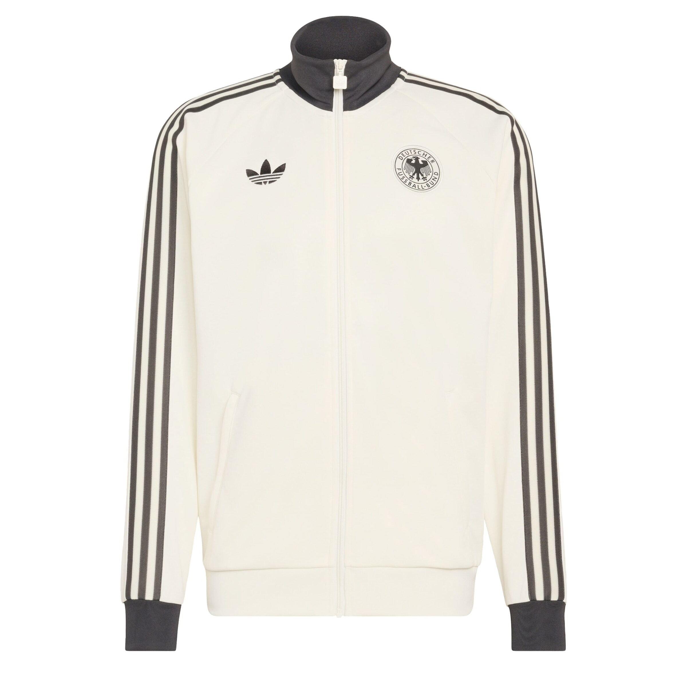 antracit / gyapjúfehér ADIDAS PERFORMANCE Sport szabadidős dzsekik 'DFB' - XS, Termék nézet