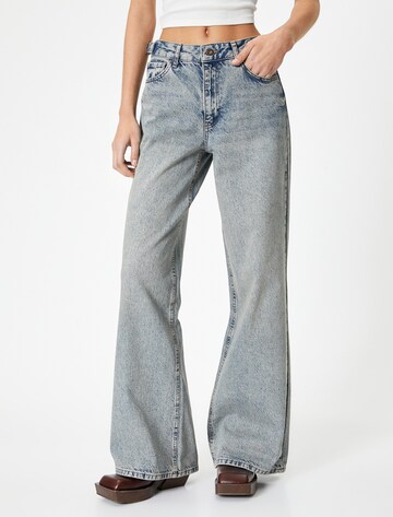 Koton Flared Jeans in Beige: front
