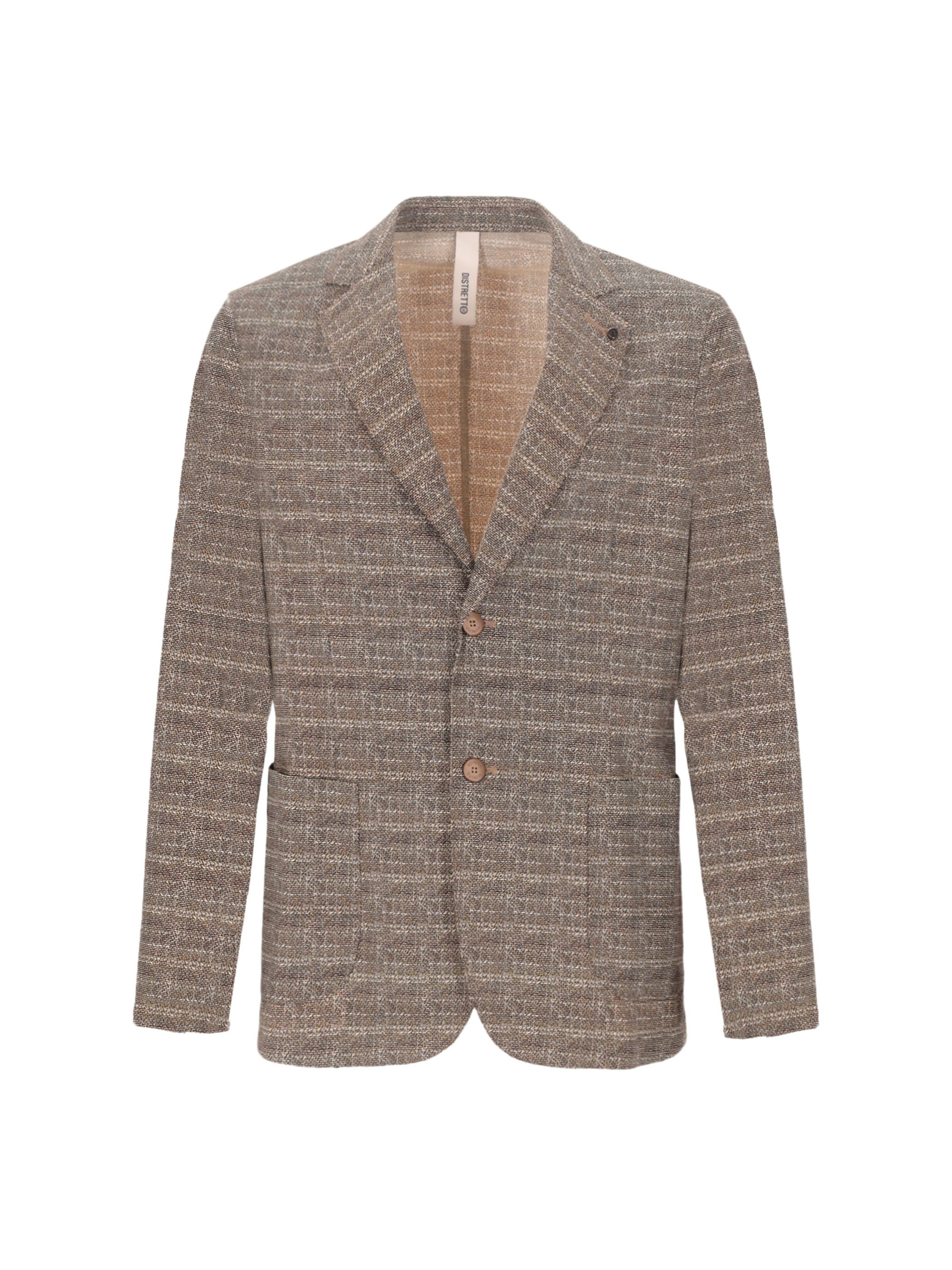Distretto12 Regular Fit Sakko 'Aval' in Braun: Vorderseite