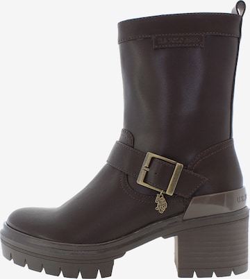 U.S. POLO ASSN. Boot 'Bruna' in Brown: front