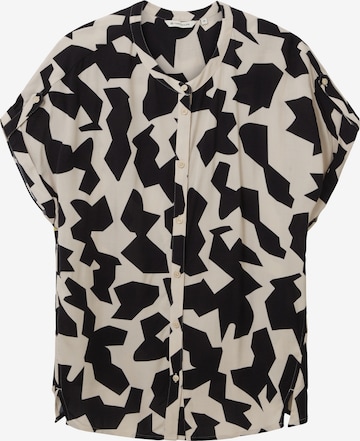 TOM TAILOR Blouse in Zwart: voorkant