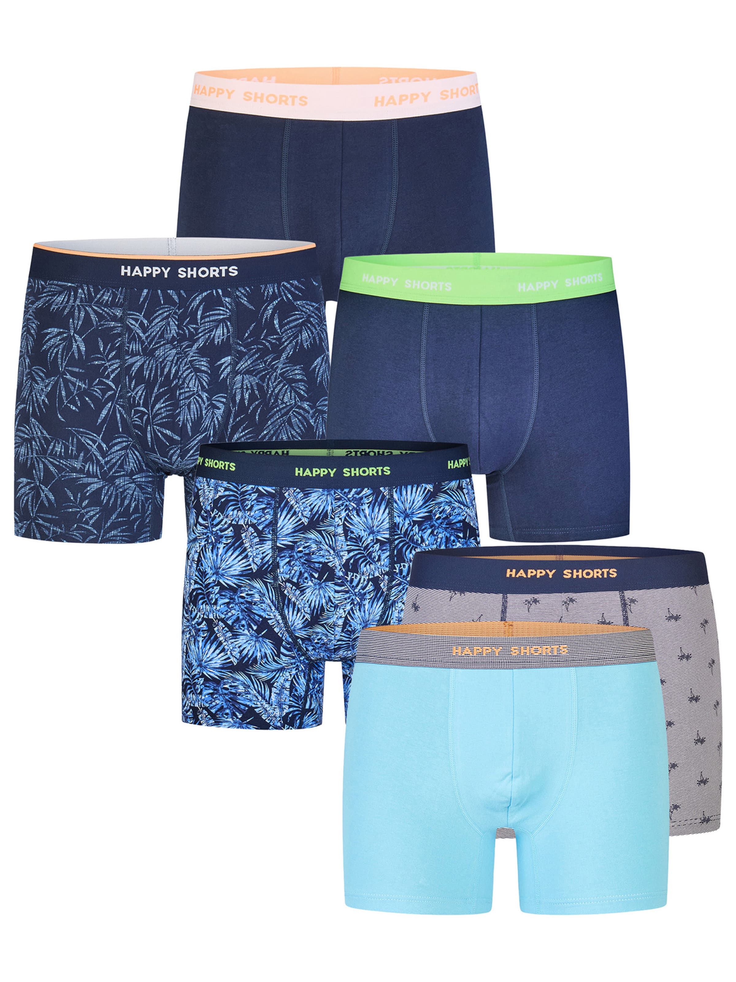 Happy Shorts - Boxers ' Vibe Jersey Sets ' em azul: frente