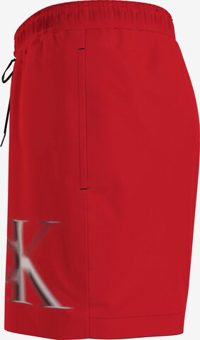 Pantaloncini da bagno di Calvin Klein Swimwear in rosso