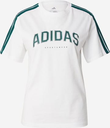 ADIDAS SPORTSWEAR - Camiseta funcional en blanco: frente