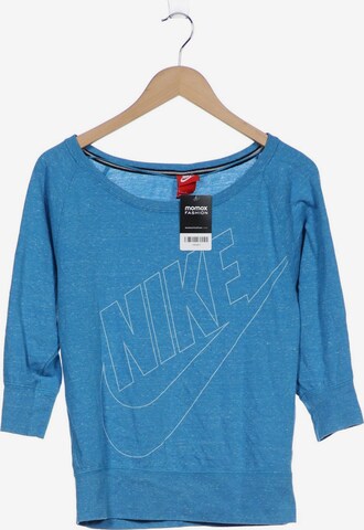 NIKE Langarmshirt S in Blau: predná strana