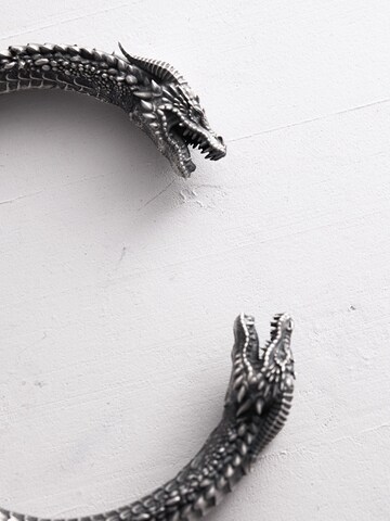 Braccialetto 'KAMPF DER DRACHEN' di REYTEL in argento
