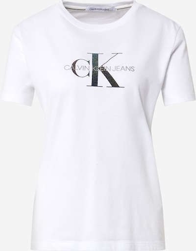 Calvin Klein Jeans T-Krekls debeszils / pelēks / melns / balts, Preces skats