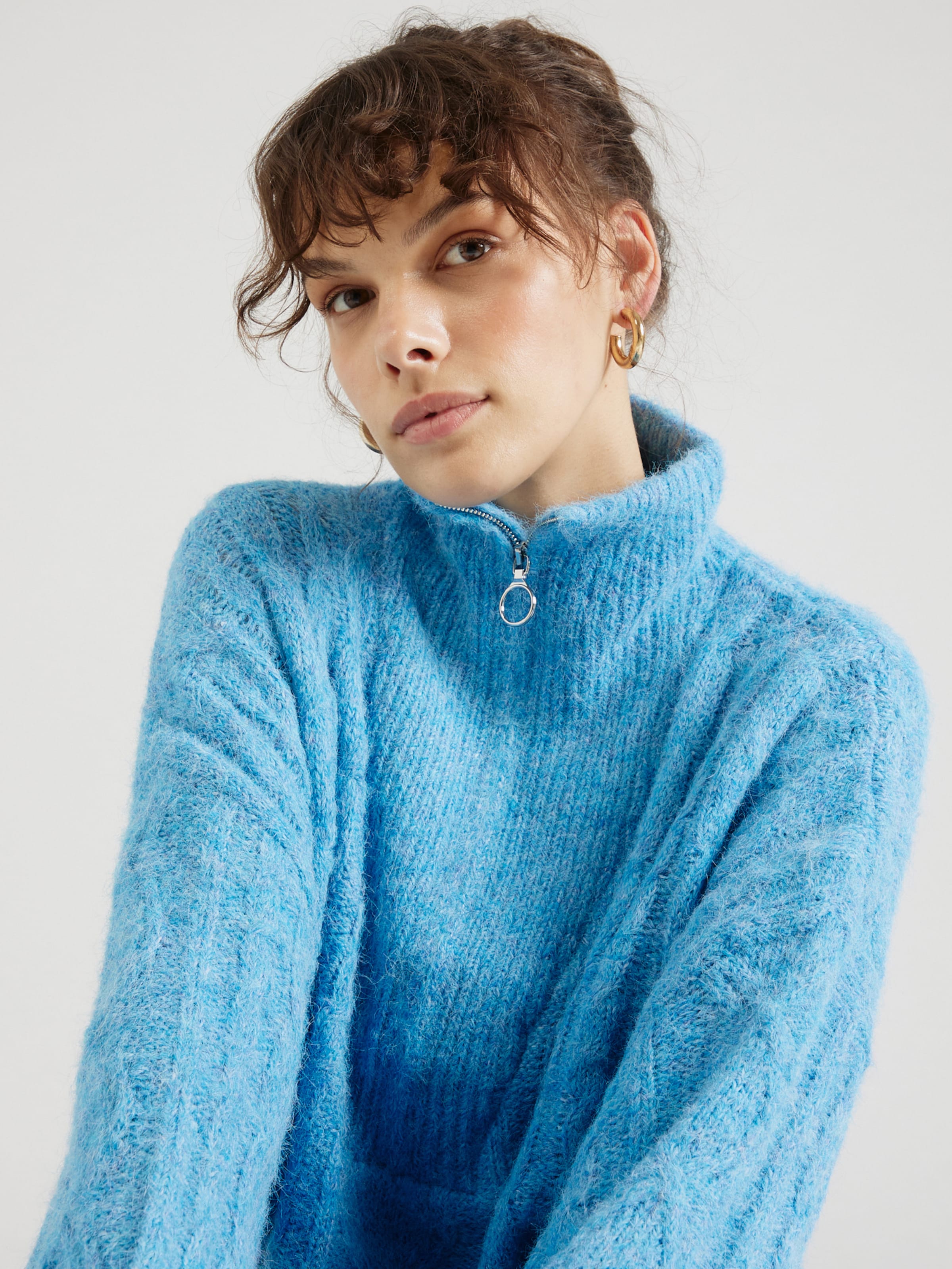 Neon top blue sweater