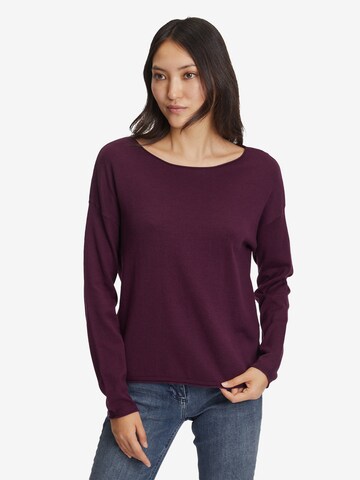 Pull-over Betty & Co en violet : devant